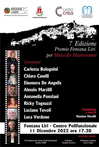 Premio Fontana Liri per Marcello Mastroianni 2022