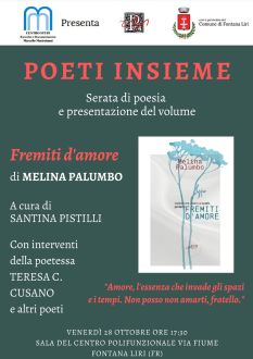 Serata di poesia e presentazione del volume "Fremiti d'amore"